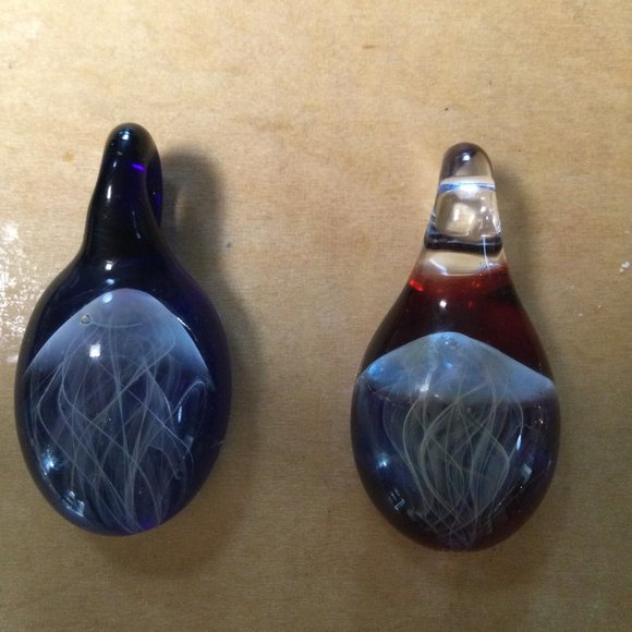 Glass Necklace Pendant,lot of 7 - Picture 3 of 7